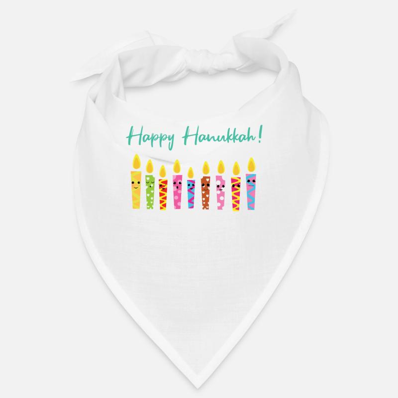 Mignon Joyeux Hanoukka Bougies Menorah Juif Bandana