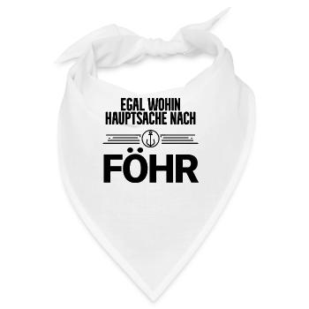 Nordsee Föhr - Bandana - Weiß - Vorne
