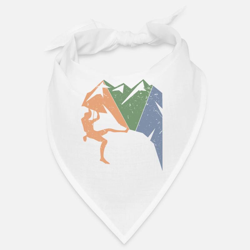 Vintage Climber Bouldering Retro Birthday Rock Bandana