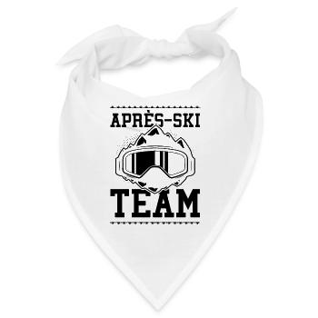 Après Ski Team - Bandana - Weiß - Vorne