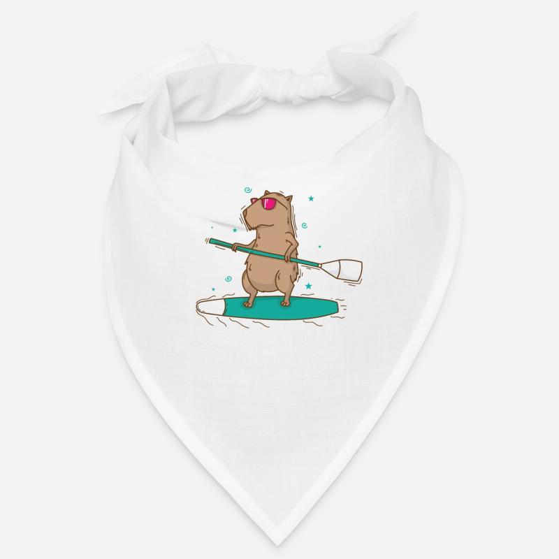 Caviidae Cochon d’Inde Surfs Rongeur Bandana