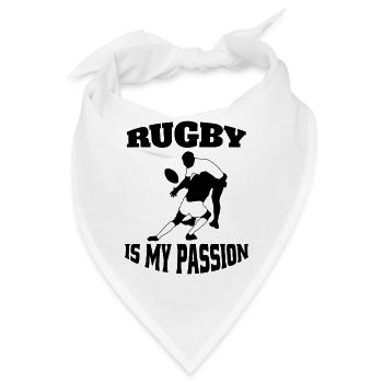 Rugby Team Footballfan American Football Rugbyteam - Bandana - Weiß - Vorne