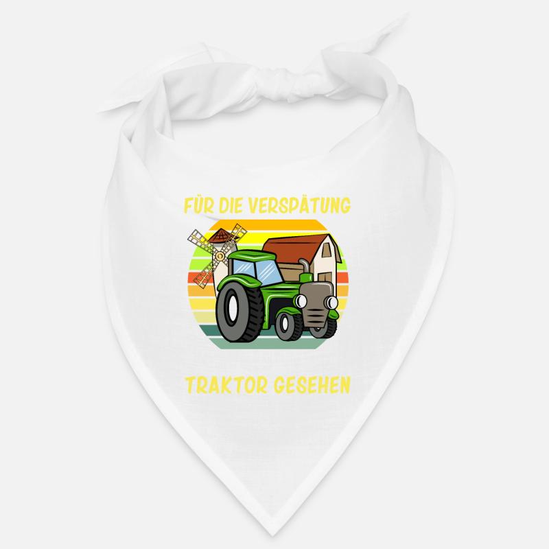 Entschuldigung das ich zu spät bin Traktor Kinder Bandana