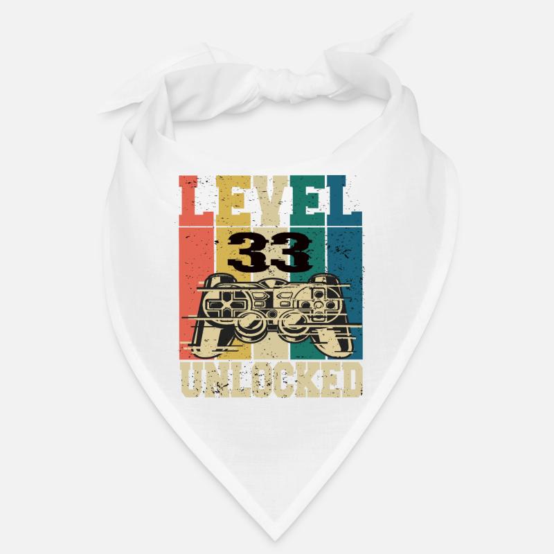 Level 33 Unlocked - Bandana - white