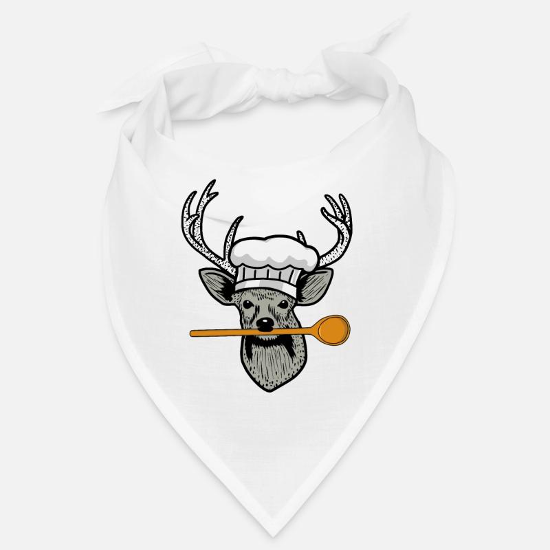 Willd Kitchen Chef Cuiller de cuisine Hirschkopf Restaurant Bandana