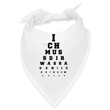 Ich bin Schwanger Sehtest Werdende Mutter - Bandana - Weiß - Vorne