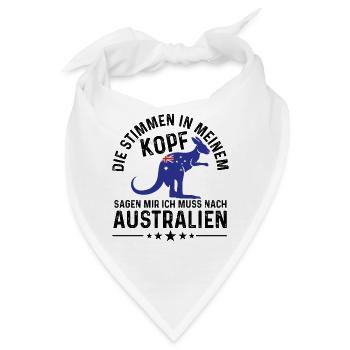 Australien Australier Australienurlaub Australien - Bandana - Weiß - Vorne