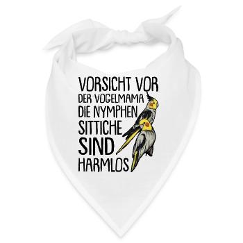 Nymphensittich - Bandana - Weiß - Vorne