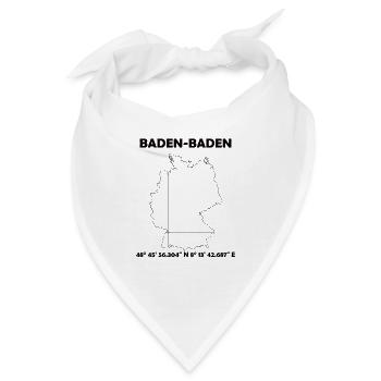 Baden-Baden Stadt - Bandana - Weiß - Vorne