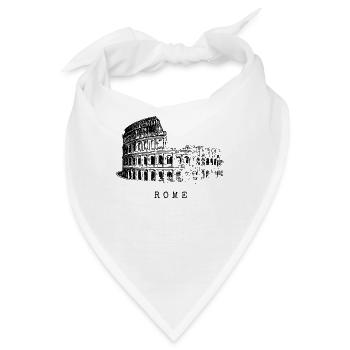Rom Kolosseum Vintage Skyline Italien Liebe Rome - Bandana - Weiß - Vorne