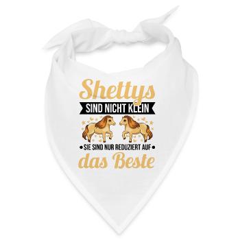 Shettys sind nicht klein Reduziert auf das Beste - Bandana - Weiß - Vorne
