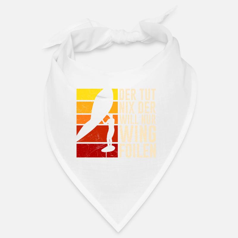 Der will nur Wing Foilen Wing Surf - Bandana - Weiß