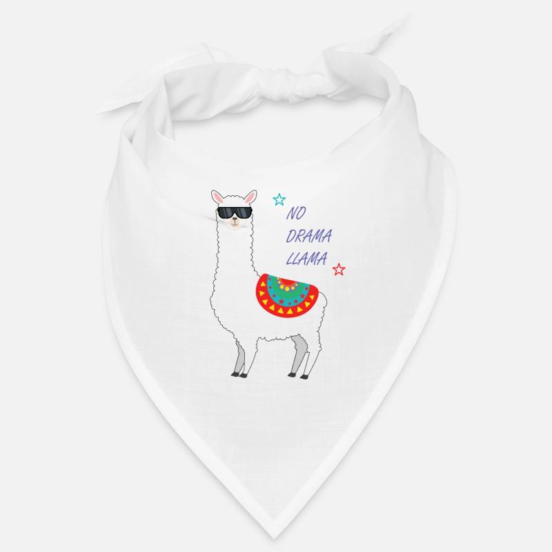 Lama - Bandana - blanc