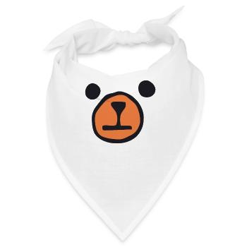 Bären Gesicht - Bär - Bandana - Weiß - Vorne