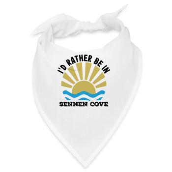 Cornwall - Ich wäre lieber in Sennen Cove - Bandana - Weiß - Vorne