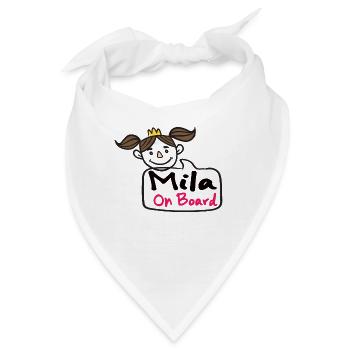 Mila On Board - Bandana - Weiß - Vorne