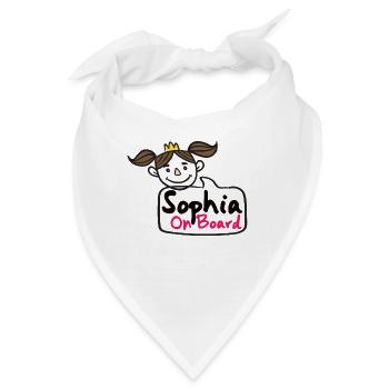 Sophia On Board - Bandana - Weiß - Vorne
