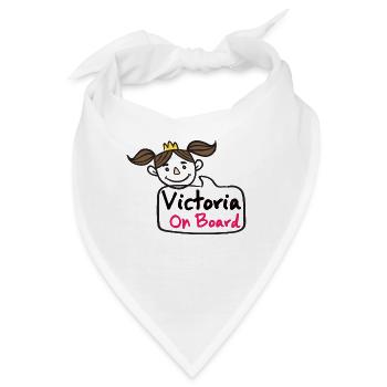 Victoria On Board - Bandana - Weiß - Vorne