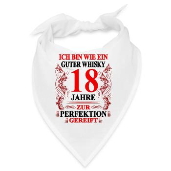 18. Geburtstag lustig Mann 18 Geburtstag Geschenk - Bandana - Weiß - Vorne