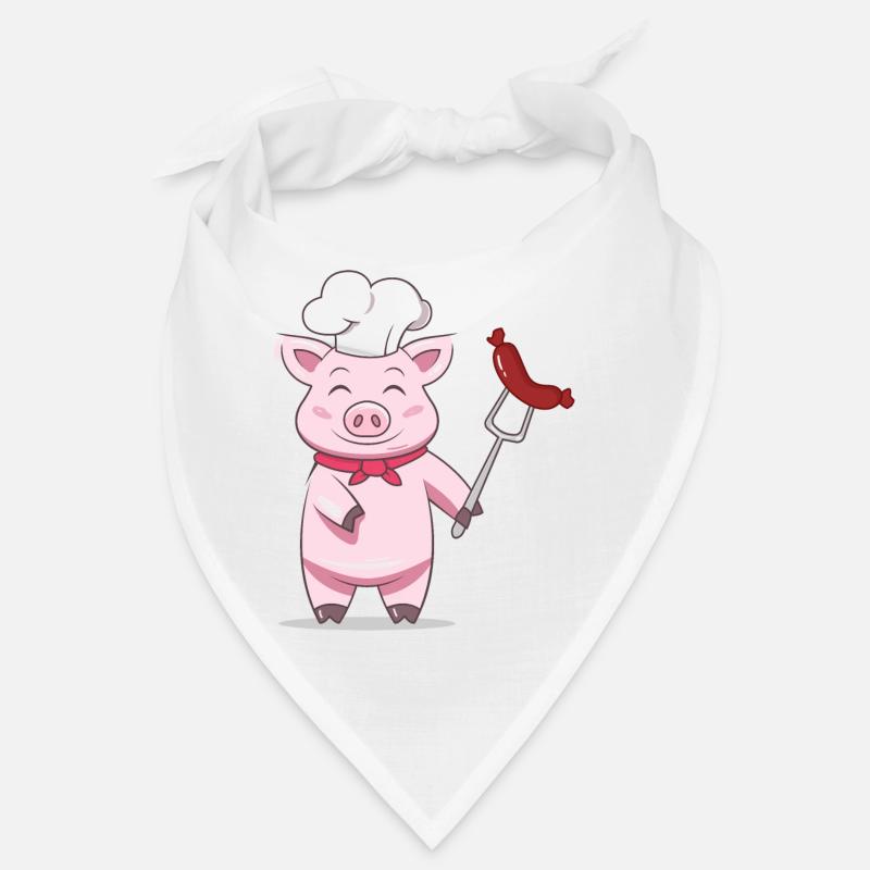 Pig Grill Master with Sausage – Funny Design Bandana