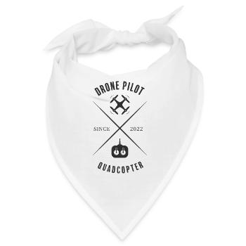 Drone Pilot - Quadcopter - Since 2022 - Bandana - Weiß - Vorne