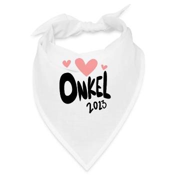 Onkel 2023 - Onkel werden - Bandana - Weiß - Vorne