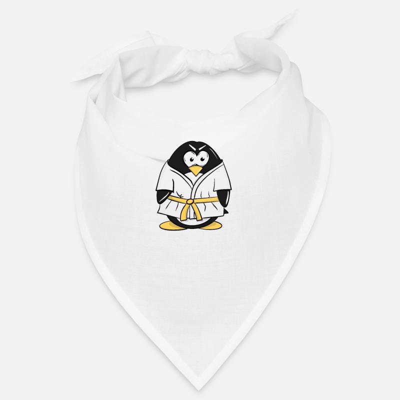 Linux Pinguin installiert seine Ninja Skills mit Bandana