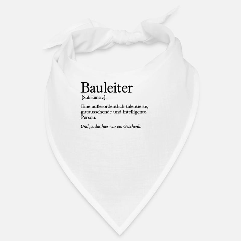 Bauleiter Baustelle Handwerker Bauleitung Bandana