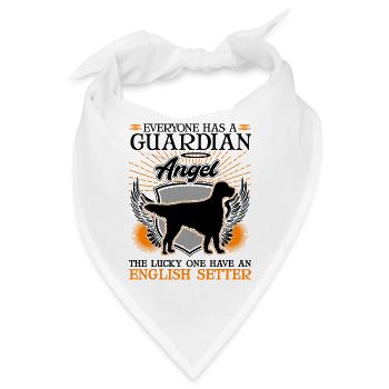 English Setter Guardian Angel Englischer Setter - Bandana - Weiß - Vorne