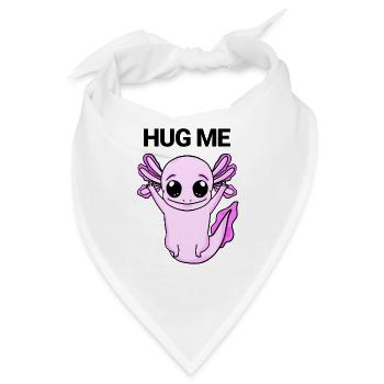 Axolotl Umarmung - Bandana - Weiß - Vorne