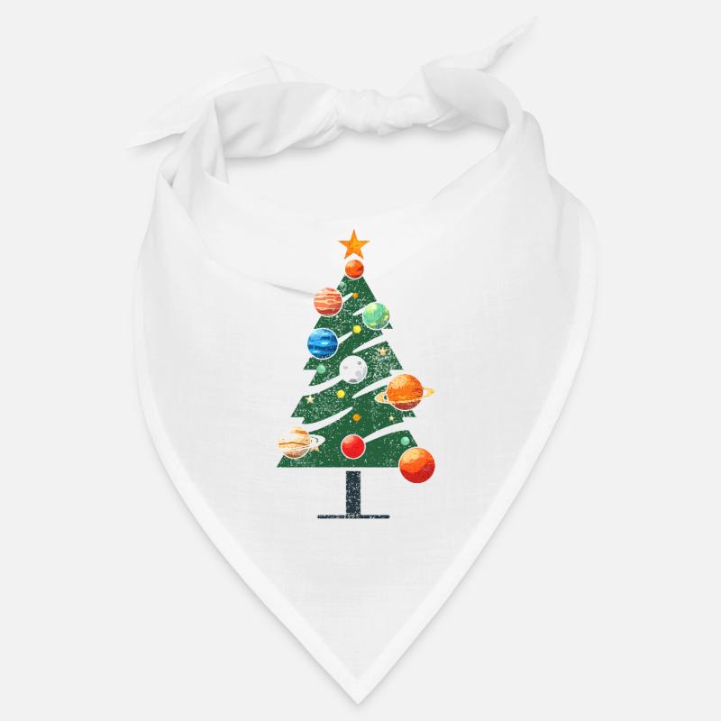 Arbre de Noël avec des planètes Bandana