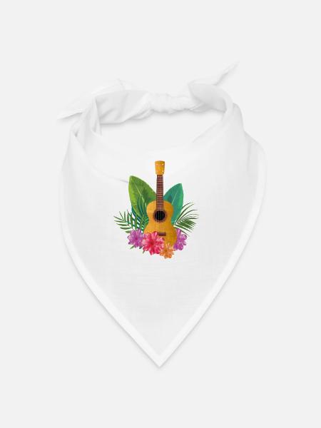Ukulélé - Bandana - blanc