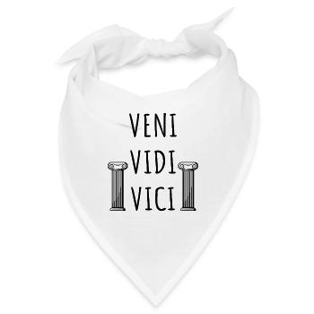 Veni Vidi Vici, römisches Reich - Bandana - Weiß - Vorne