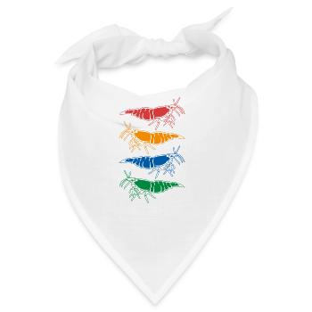 Zwerggarnele Garnele Shrimp Aquascaper Aquaristik - Bandana - Weiß - Vorne