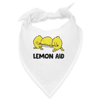 Lustige Zitronen Liebhaber Zitrone Hilfe Zitrone - Bandana - Weiß - Vorne