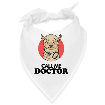Doktorarbeit Promotion Doktortitel Doktor - Bandana - Weiß - Vorne