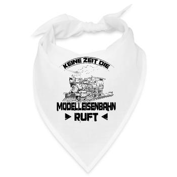 Modelleisenbahn - Bandana - Weiß - Vorne