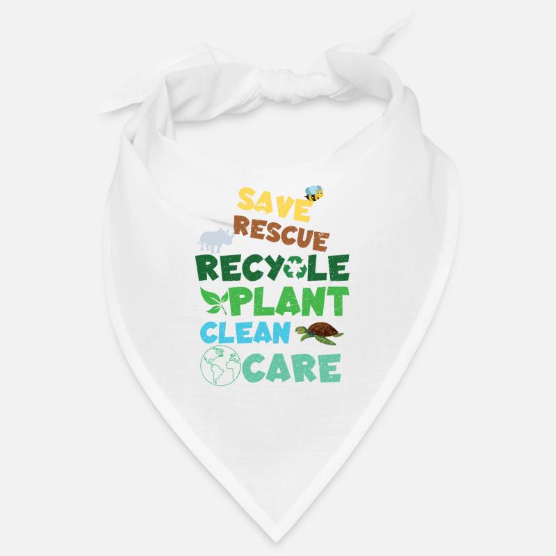 Save Rescue Clean Planet Save Earth Day Bandana