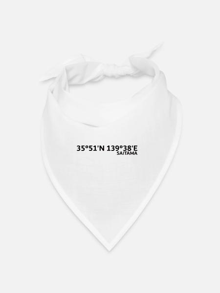 Saitama Coordinates - Bandana - white - Front