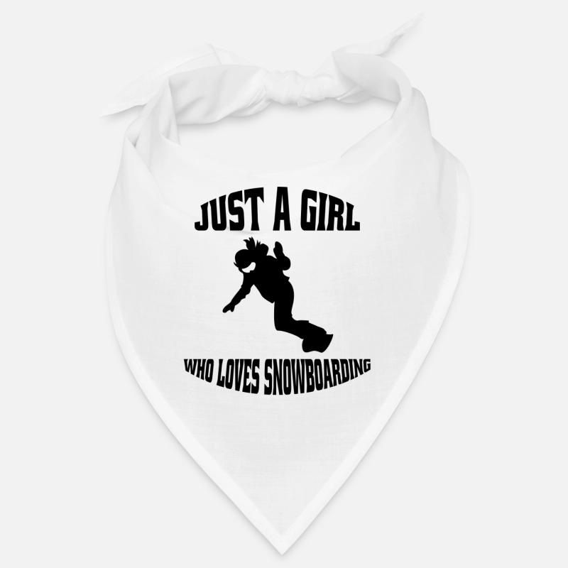 Snowboarderin Snowboard Mädchen Snowboardfahrerin Bandana
