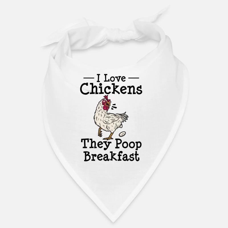 Farming Chicken Owner Farmer Funny Chicken Egg Bandana
