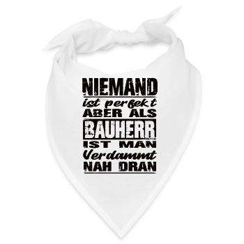 Bauherr - Bandana - Weiß - Vorne