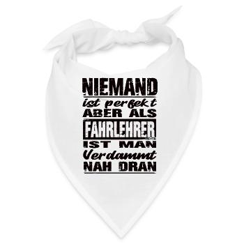 Fahrlehrer - Bandana - Weiß - Vorne