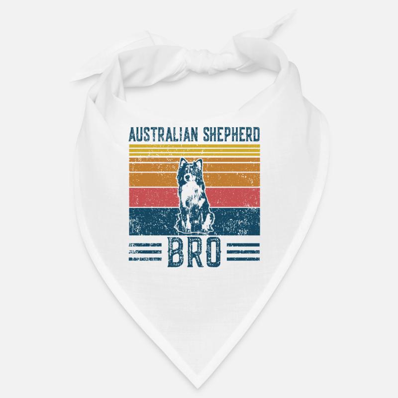 Chien Aussie Shepherd Bro - Vintage Bro Bandana