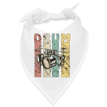 DRUM - Bandana - Weiß - Vorne