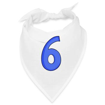 6 - Bandana - Weiß - Vorne