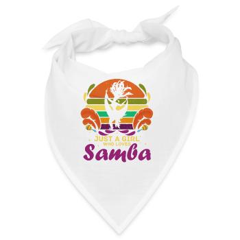 Mädchen, Das Samba-brasilien-tanz-weinlese-samba - Bandana - Weiß - Vorne