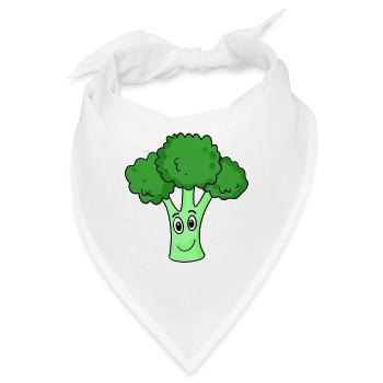 Brokkoli - Bandana - Weiß - Vorne