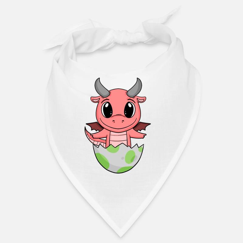 Naissance de bébé Oeuf Dragon Naissance - Bandana - blanc