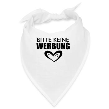 Bitte keine Werbung - Briefkasten - Bandana - Weiß - Vorne